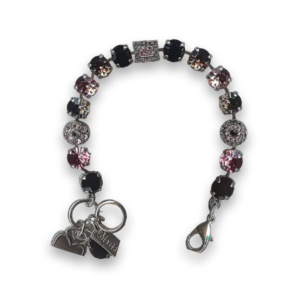 Bracelet by Mariana Elegant Jet and Apricot Swarovski Crystals