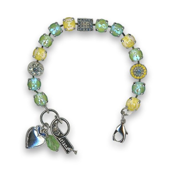Bracelet by Mariana Glizy Sun Kissed Peridot and Sunshine Swarovski Crystals