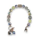 Bracelet By Mariana Woman Gorgeous Jonquil and Chrysolite Swarovski Crystals