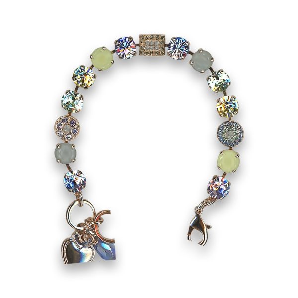 Bracelet By Mariana Woman Gorgeous Jonquil and Chrysolite Swarovski Crystals