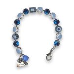 Bracelet By Mariana Woman Gorgeous Capri Blue and Sapphire Swarovski Crystals