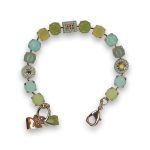 Bracelet by Mariana Charming Jade Olive Mineral and Opal Swarovski Crystals - Image 3