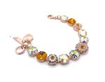 Bracelet By Mariana Lovely Woman Golden and Topaz Swarovski Crystals - Image 3