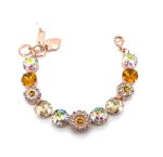 Bracelet By Mariana Lovely Woman Golden and Topaz Swarovski Crystals