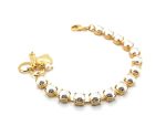 Bracelet By Mariana Woman Beautiful 15 Cream Pearl Swarovski Crystals - Image 2