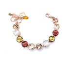 Bracelet By Mariana Charming Woman Topaz and Golden Swarovski Crystals - Image 2