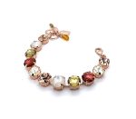 Bracelet By Mariana Charming Woman Topaz and Golden Swarovski Crystals