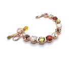Bracelet By Mariana Charming Woman Topaz and Golden Swarovski Crystals - Image 3