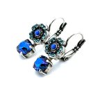 Earrings By Mariana Woman Beautiful Montana Blue and Sapphire Swarovski Crystals