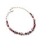 Necklace By Mariana Woman Glamorous Fuchsia and Siam Swarovski Crystals - Image 2