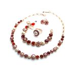 Jewelry Set By Mariana Woman Necklace, Bracelet, Earrings and Ring Swarovski Crystals