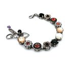 Bracelet By Mariana Woman Elegant Jet and Peach Swarovski Crystals - Image 4