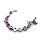 Bracelet by Mariana Woman Lovely Rose and Opal Swarovski Crystals