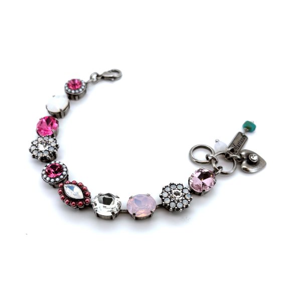 Bracelet by Mariana Woman Lovely Rose and Opal Swarovski Crystals