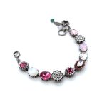 Bracelet by Mariana Woman Lovely Rose and Opal Swarovski Crystals - Image 4