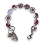 Bracelet by Mariana Woman Lovely Rose and AB Swarovski Crystals - Image 2