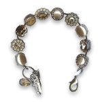 Bracelet by Mariana Woman Timeless Pearl and Golden Swarovski Crystals