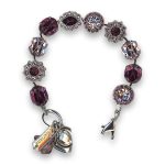 Bracelet by Mariana Woman Elegant Amethyst Swarovski Crystals - Image 3