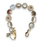 Bracelet by Mariana Woman Timeless Pearl and Opal Swarovski Crystals - Image 2
