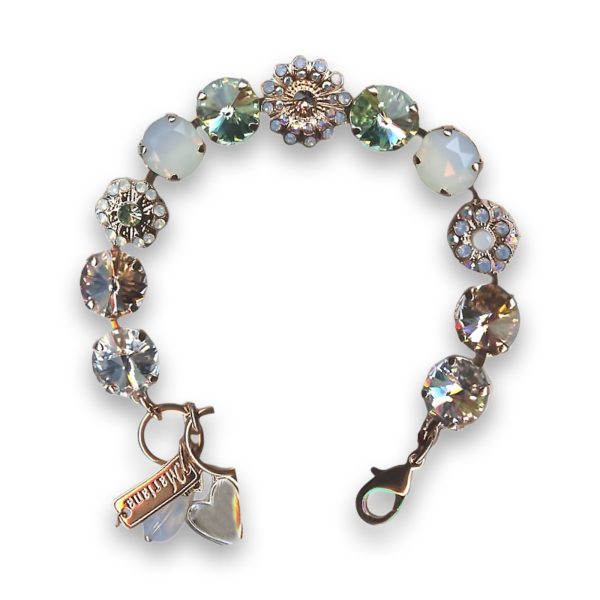 Bracelet by Mariana Woman Gorgeous Peridot and Opal Swarovski Crystals