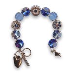Bracelet By Mariana Woman Luxurious Capri and Sapphire Swarovski Crystals