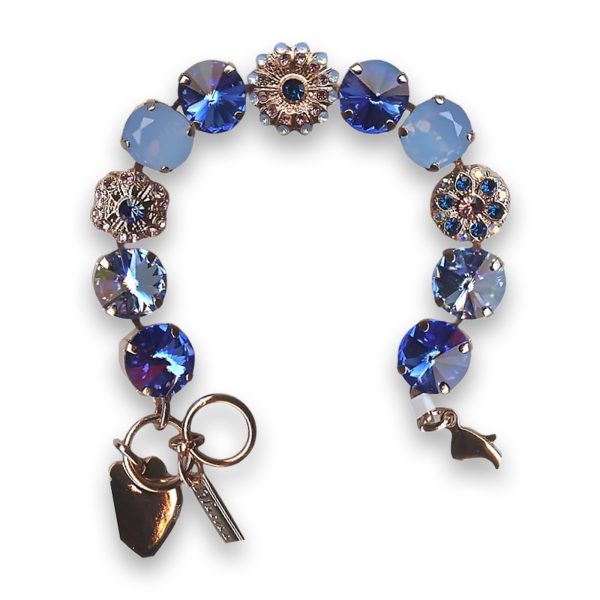 Bracelet By Mariana Woman Luxurious Capri and Sapphire Swarovski Crystals