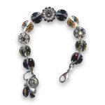 Bracelet by Mariana Woman Elegant Jet and Golden Swarovski Crystals - Image 2