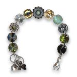 Bracelet by Mariana Woman Gorgeous Olivine and Opal Swarovski Crystals - Image 2