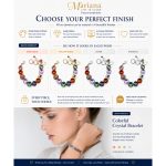 Bracelet By Mariana Adorable Tanzanite and Fern Green Swarovski Crystals - Image 5
