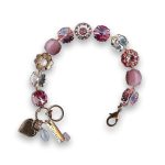 Bracelet by Mariana Floral Rose and Clear Swarovski Crystals - Image 2