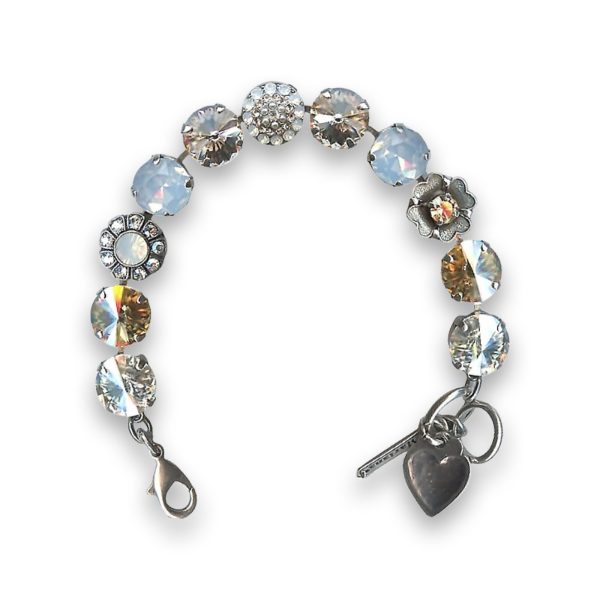 Bracelet by Mariana Timeless Golden and Opal Swarovski Crystals