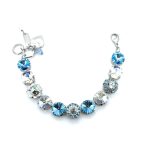 Bracelet by Mariana Beautiful Moonlight and Aquamarine Swarovski Crystals - Image 2