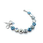 Bracelet by Mariana Beautiful Moonlight and Aquamarine Swarovski Crystals - Image 3
