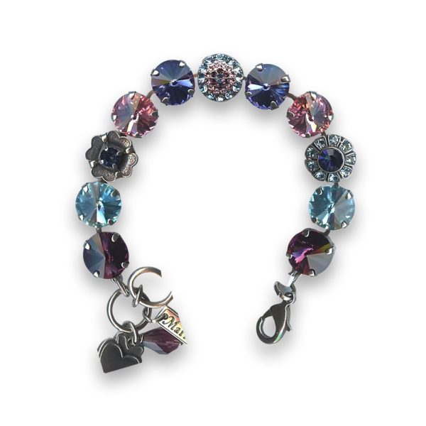 Bracelet by Mariana Glamorous Amethyst and Rose Swarovski Crystals