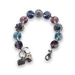 Bracelet by Mariana Glamorous Amethyst and Rose Swarovski Crystals - Image 2