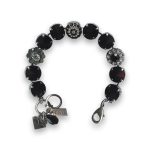 Bracelet by Mariana Gorgeous Jet and Clear Swarovski Crystals - Image 3