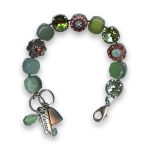Bracelet by Mariana Beautiful Aventurine Mineral and Peridot Swarovski Crystals - Image 3