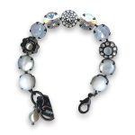 Bracelet by Mariana Luxurious White Shell Mineral and Opal Swarovski Crystals - Image 3