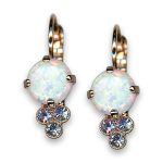 Earrings by Mariana Woman Adorable Opal Mineral and Moonstone Swarovski Crystals