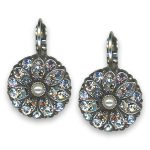 Earrings by Mariana Woman Adorable Pearl and Vitral Swarovski Crystals - Image 2