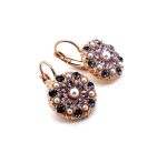 Earrings By Mariana Woman Beautiful Pearl and Denim Blue Swarovski Crystals - Image 3
