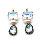 Earrings By Mariana Woman Luxurious Moonlight and Pearl Swarovski Crystals - Image 2