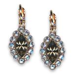 Earrings by Mariana Woman Marquise Black Diamond and Vitral Swarovski Crystals - Image 3