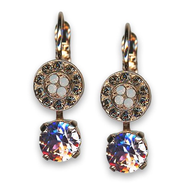 Earrings by Mariana Woman Lovely Vitral and Black Diamond Swarovski Crystals