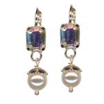 Earrings by Mariana Woman Timeless Pearl and AB Swarovski Crystals - Image 2