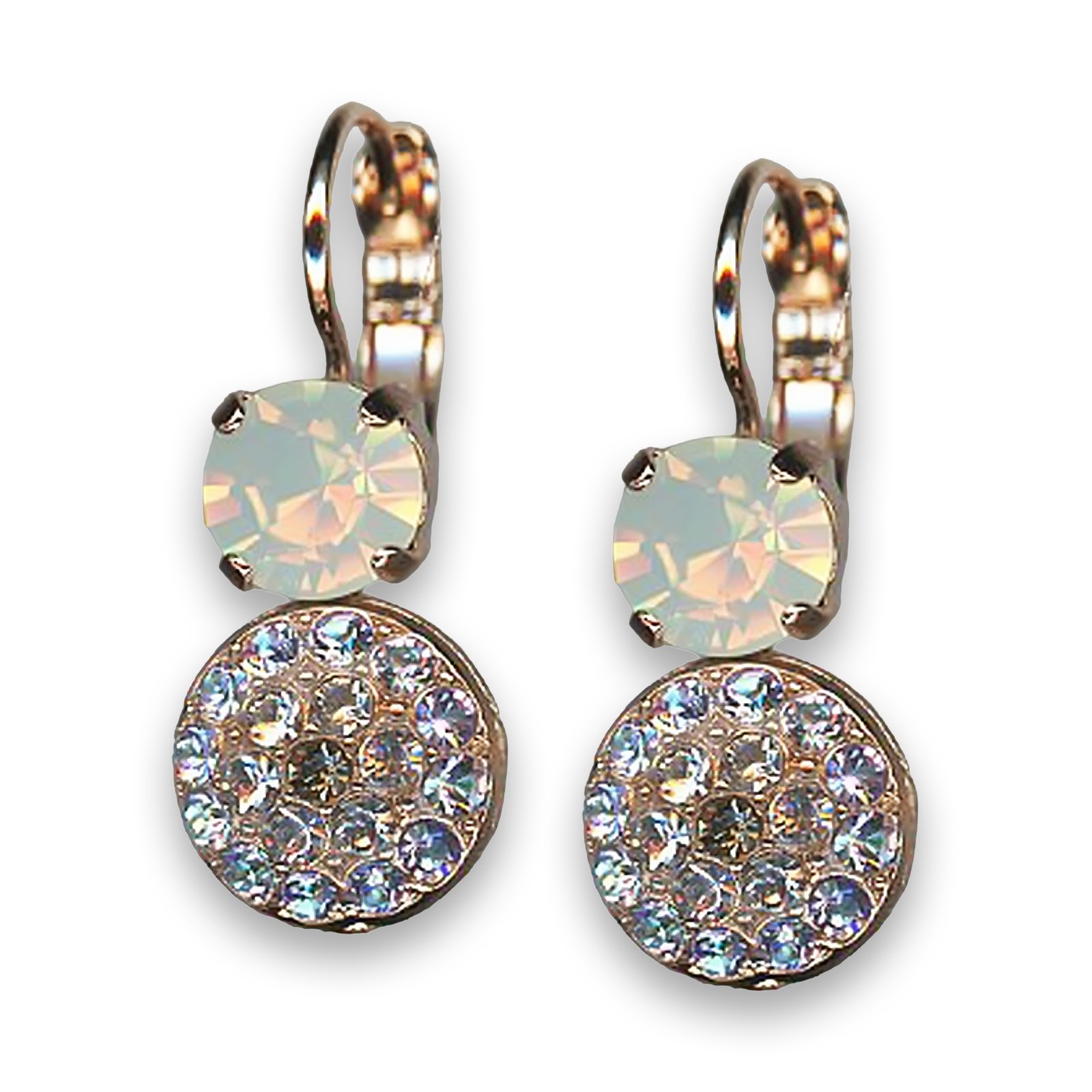 E-1416-7-1154-RG6 (1) Earrings by Mariana Woman Precious Opal and Vitral Swarovski Crystals - Image 1