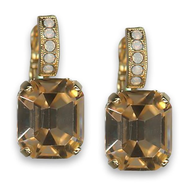 Earrings by Mariana Woman Stunning Silk and Opal Swarovski Crystals