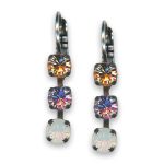 Earrings by Mariana Woman Gorgeous Silk and Opal Swarovski Crystals