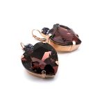 Earrings By Mariana Woman Glamorous Amethyst and Tanzanite Swarovski Crystals - Image 3