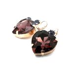 Earrings By Mariana Woman Glamorous Amethyst and Tanzanite Swarovski Crystals - Image 2